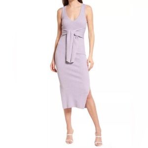 GOOD AMERICAN $149 Belted Bodycon Ribbed Dress
- Lilac